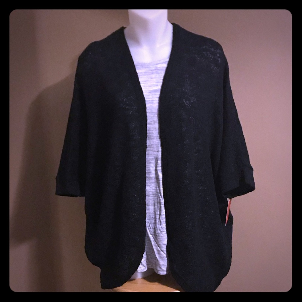 BNWT Black shrug cardigan